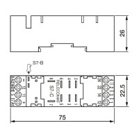 Колодка розетка для промежуточного реле S7-C ComatReleco PN93552
