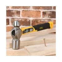 Рихтовочный молоток DELI 450гр DL443016 ( фиберглассовая рукоять, плоский и сферический бойки) 98442