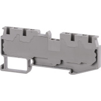 Безвинтовой клеммный зажим TDM ELECTRIC ЗКБ быстрого зажима, 4 вывода, 2.5 кв. мм, 24А, серый SQ0822-0164