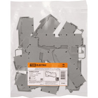 Безвинтовой клеммный зажим TDM ELECTRIC ЗКБ быстрого зажима, 4 вывода, 2.5 кв. мм, 24А, серый SQ0822-0164