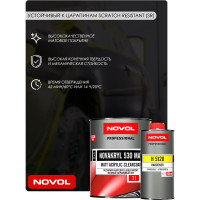 Лак акриловый 2К Novakryl 530 MAT, 2+1, банка 1 л + отвердитель 0,5 л NOVOL 38335-35631