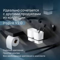 Двойная вешалка-вертушка для полотенец AM.PM Inspire 2.0, 40 см, черный A50A32622