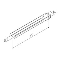 Двойная вешалка-вертушка для полотенец AM.PM Inspire 2.0, 40 см, черный A50A32622