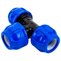 Компрессионный тройник TEBO ПНД 25x25x25 T-ПНД.Тр.0.25-25-25.CN