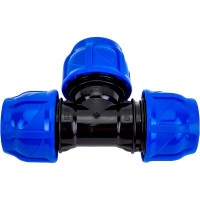 Компрессионный тройник TEBO ПНД 25x25x25 T-ПНД.Тр.0.25-25-25.CN