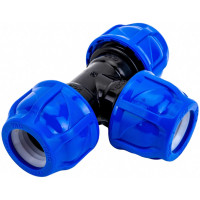 Компрессионный тройник TEBO ПНД 25x25x25 T-ПНД.Тр.0.25-25-25.CN