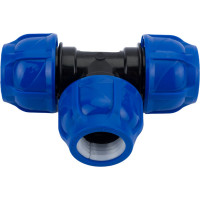 Компрессионный тройник TEBO ПНД 32x32x32 T-ПНД.Тр.0.32-32-32.CN