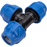Компрессионный тройник TEBO ПНД 20x20x20 T-ПНД.Тр.0.20-20-20.CN
