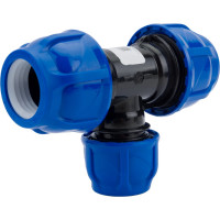 Компрессионный переходной тройник TEBO ПНД 32x25x32 T-ПНД.Тр.0.32-25-32.CN