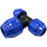 Компрессионный переходной тройник TEBO ПНД 25x32x25 9026