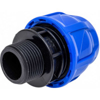 Компрессионная муфта TEBO ПНД  нар. резьба 25x3/4" T-ПНД.М.5.25-34.CN