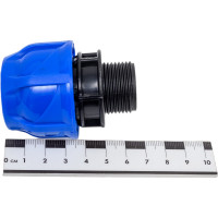 Компрессионная муфта TEBO ПНД  нар. резьба 25x3/4" T-ПНД.М.5.25-34.CN