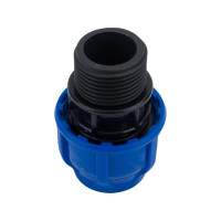 Компрессионная муфта TEBO ПНД нар. резьба 20x3/4" T-ПНД.М.5.20-34.CN