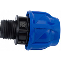 Компрессионная муфта TEBO ПНД нар.р. 20x1/2" T-ПНД.М.5.20-12.CN