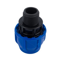 Компрессионная муфта TEBO ПНД нар.р. 20x1/2" T-ПНД.М.5.20-12.CN