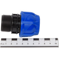 Компрессионная муфта TEBO ПНД нар. резьба 25x1" T-ПНД.М.5.25-1.CN