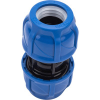 Компрессионная муфта TEBO ПНД соединительная 25x25 T-ПНД.М.0.25-25.CN