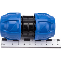 Компрессионная муфта TEBO ПНД соединительная 25x25 T-ПНД.М.0.25-25.CN