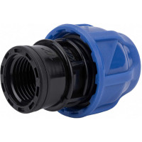 Компрессионная муфта TEBO ПНД вн. резьба 20x1/2" T-ПНД.М.4.20-12.CN