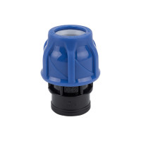 Компрессионная муфта TEBO ПНД вн. резьба 20x1/2" T-ПНД.М.4.20-12.CN