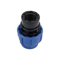 Компрессионная муфта TEBO ПНД вн. резьба 20x1/2" T-ПНД.М.4.20-12.CN