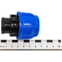 Компрессионная муфта TEBO ПНД вн. резьба 25x1/2" T-ПНД.М.4.25-12.CN