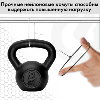 Нейлоновая сверхпрочная стяжка (хомут) SONNEN Power Lock, 3,6x300 мм, 100 шт., черная 607917