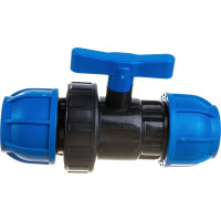 Компрессионный шаровой кран TEBO ПНД 50x50 T-ПНД.Кш.0.50-50.CN