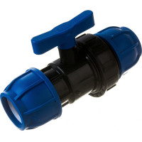 Компрессионный шаровой кран TEBO ПНД 50x50 T-ПНД.Кш.0.50-50.CN