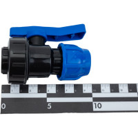 Кран шаровой компрессионный TEBO ПНД 20x1/2" вн. резьба T-ПНД.Кш.4.20-12.CN