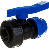 Шаровой компрессионный кран TEBO ПНД 25x3/4" вн. резьба T-ПНД.Кш.4.25-34.CN