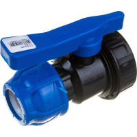 Шаровой компрессионный кран TEBO ПНД 25x3/4" вн. резьба T-ПНД.Кш.4.25-34.CN