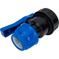 Шаровой компрессионный кран TEBO ПНД 32x1" вн. резьба T-ПНД.Кш.4.32-1.CN