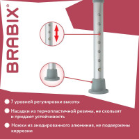 Стул-сиденье для купания в душе и ванной BRABIX Титан круглый, регулировка высоты ножек под любой рост 532619