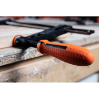 Струбцина NEO Tools усиленная, тип F, 80 x 300 мм, двухкомпонентная рукоятка 45-452