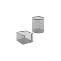 Настольный набор BRAUBERG Germanium 6 предметов, серебро, металл 237986
