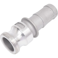 Алюминиевый камлок TITAN LOCK типа E серия EcoLine, ниппель с хвостовиком 1" TL100EAL-EL