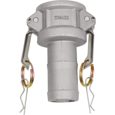 Алюминиевый камлок TITAN LOCK типа С серия EcoLine, розетка с хвостовиком 1 1/2" TL150CAL-EL