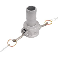 Алюминиевый камлок TITAN LOCK типа С серия EcoLine, розетка с хвостовиком 1 1/2" TL150CAL-EL