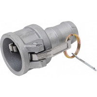 Алюминиевый камлок TITAN LOCK типа С серия EcoLine, розетка с хвостовиком 1 1/4" TL125CAL-EL