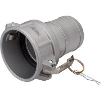 Алюминиевый камлок TITAN LOCK типа С серия EcoLine, розетка с хвостовиком 3" TL300CAL-EL