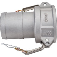 Алюминиевый камлок TITAN LOCK типа С серия EcoLine, розетка с хвостовиком 3" TL300CAL-EL