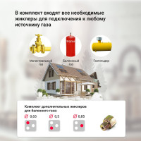 Газовая варочная панель SImfer c автоподжигом, черный H45V30B400
