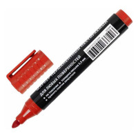 Перманентный маркер BRAUBERG ULTRA MARKER красный, 3.5 мм, с клипом 152205