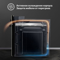 Электрический духовой шкаф Simfer 8 режимов работы, конвекция, гриль B6EW19071