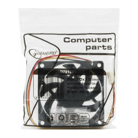 Вентилятор Gembird 70x70x15 втулка 3 pin провод 25 см D7015SM-3
