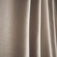 Портьерная штора witerra жаккард однотонный темно-бежевый 135x260 см 1 шт 106289