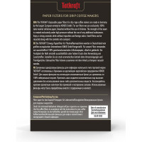 Бумажные фильтры для кофеварки Tatkraft неотбеленные №4, одноразовые, 100 шт. 13735
