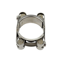 Двухболтовый силовой хомут TITAN LOCK 35-45 мм, нерж. сталь TL35-45DRCSS