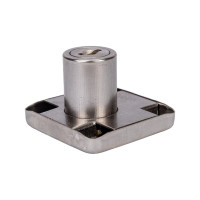 Врезной замок для ДСП Mebax хром, 19 мм 00-00002161